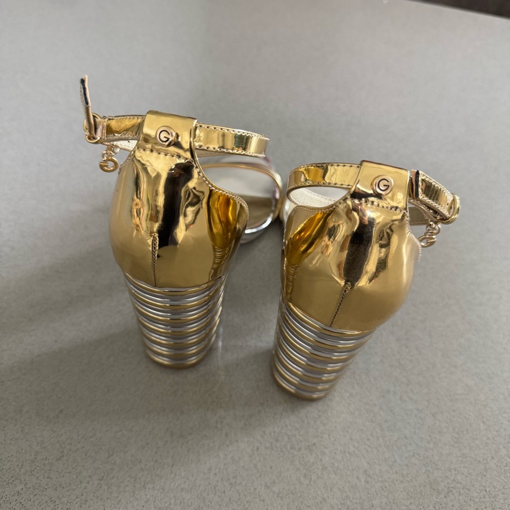 Guess Silver and Gold Heels - Picture 4 of 9